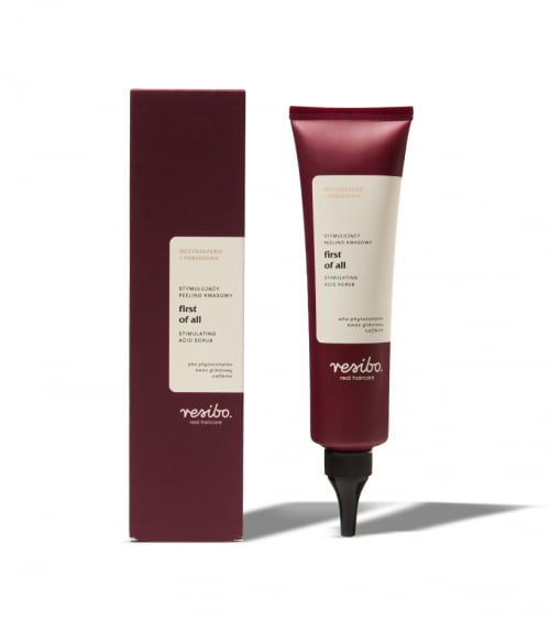 Stymulujący peeling do skóry głowy - dla czystej i nawilżonej skóry - Resibo