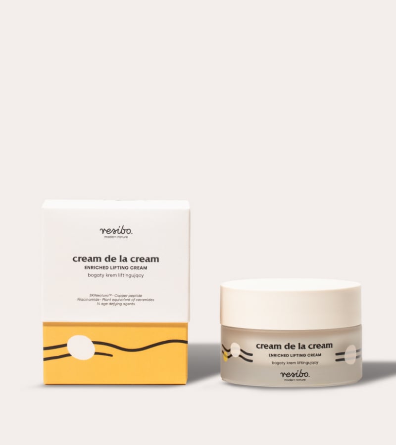 Cream de la Cream: naturalny krem liftingujący do twarzy - Resibo