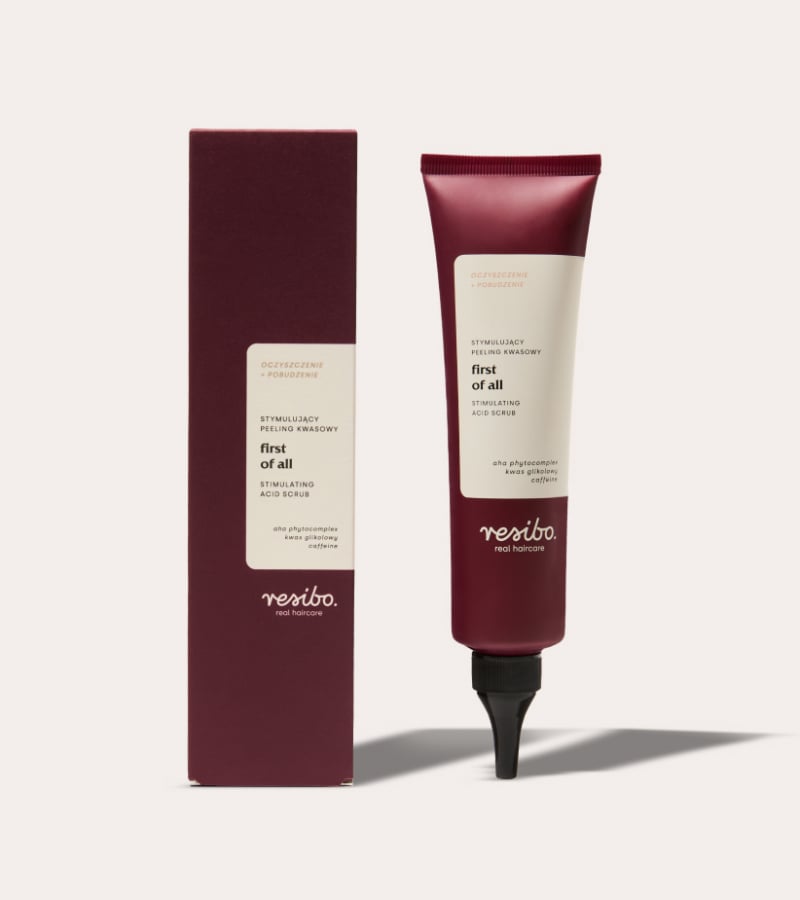 Stymulujący peeling do skóry głowy - dla czystej i nawilżonej skóry - Resibo