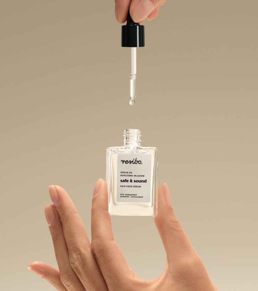 Naturalne serum wygładzające i zabezpieczające końcówki włosów
